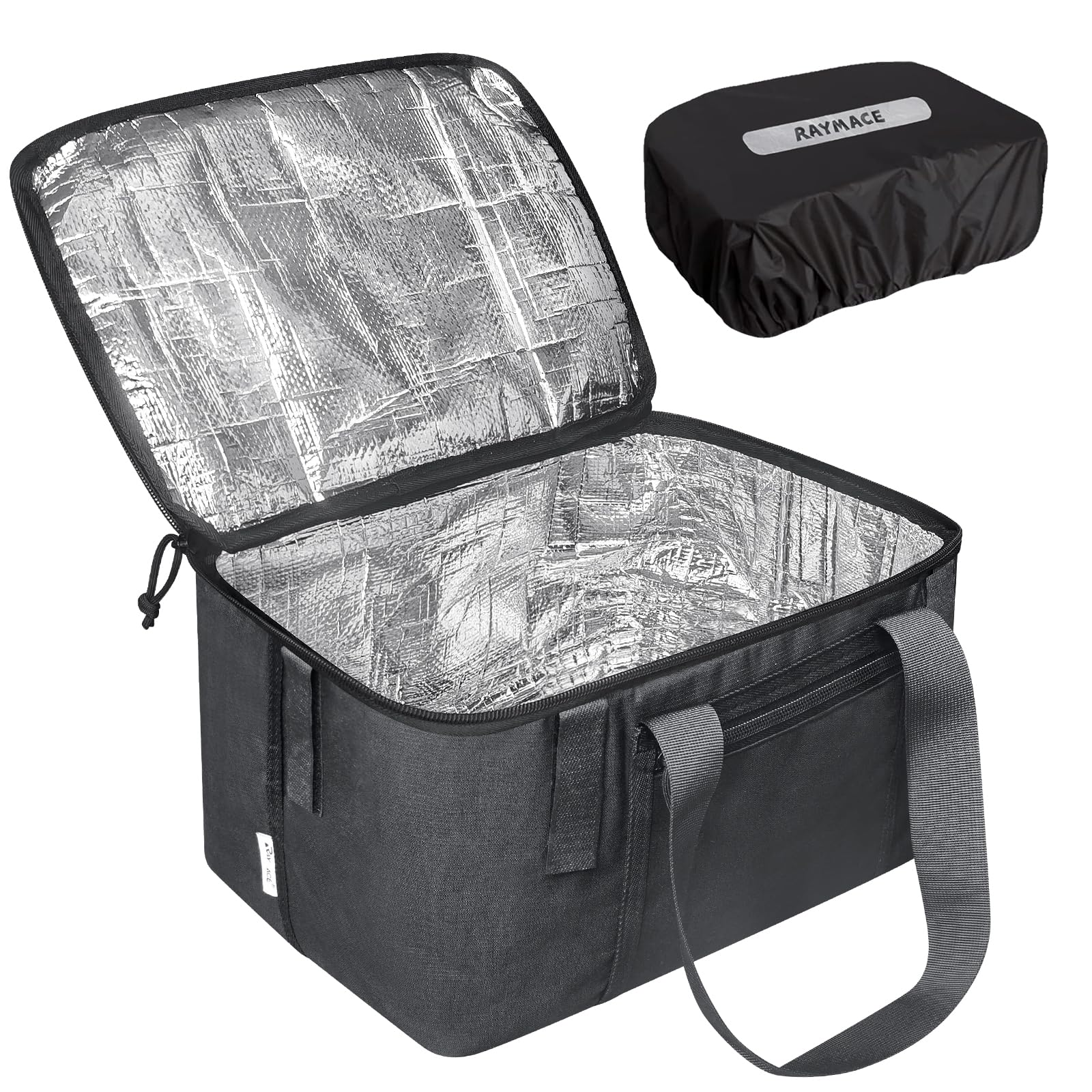 RAYMACE Bike Basket Liner & Waterproof Cover Set, Insulated and Reusable