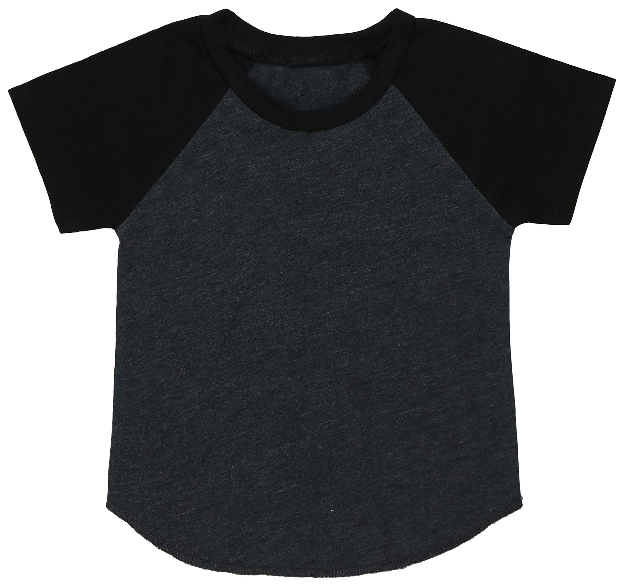 ToBeInStyle Kids Boys Girls Cotton Jersey Contrast Raglan V-Neck Tee T-Shirts
