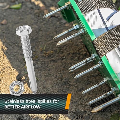 Miniatura 4 de Zapatos aireadores de césped, afloja los zapatos de tierra para césped, herramienta aireadora de césped para jardín, sandalias de aireación manual