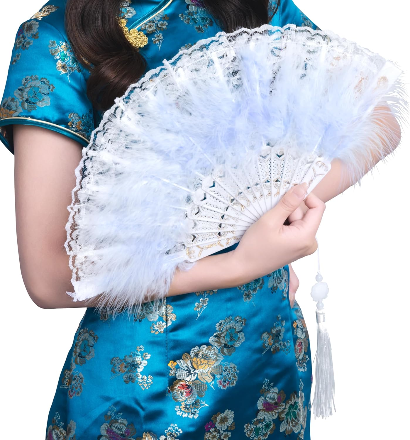 クリアストーン(Clearstone) コスプレ 扇子 レース羽扇子 ユニセックス ブルー クリアストーン(Clearstone) コスプレ 扇子 レース羽扇子 ユニセックス ブルー