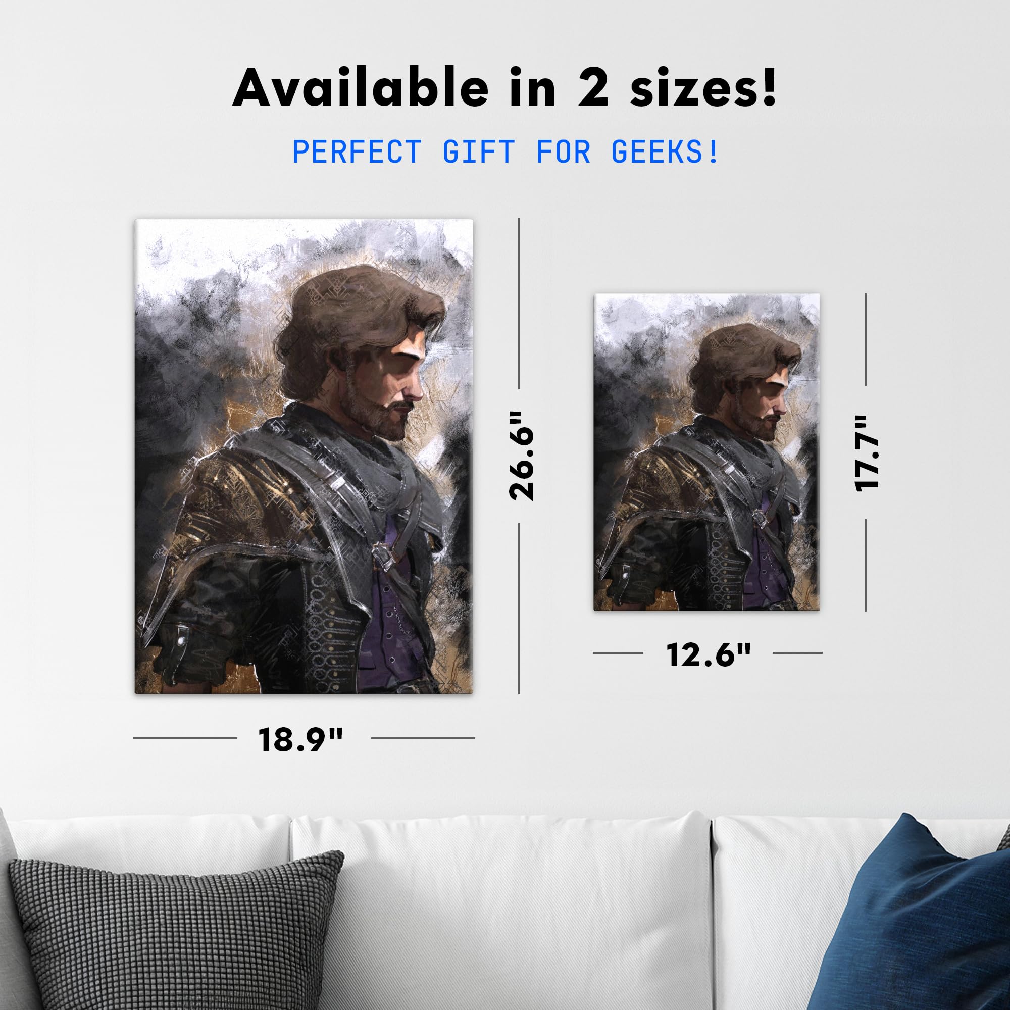 Displate Officiel Clair Obscur: Expedition 33 Poster - Gustave Concept Art - Métallique Fixation Magnétique Licence Officielle Image Affiche de Haute Qualité 45 cm x 32 cm