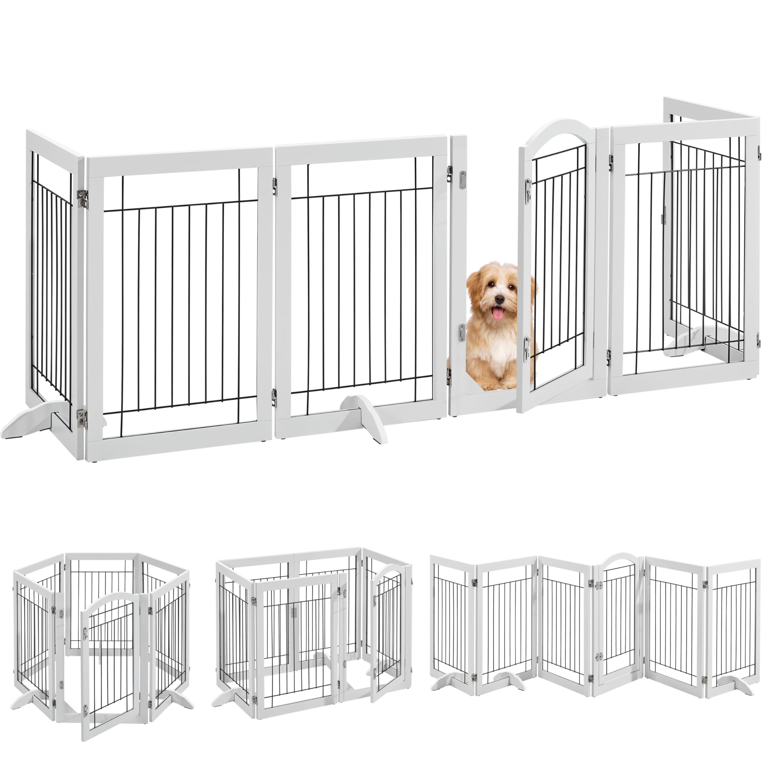 32" Tall Dog Gate with Door