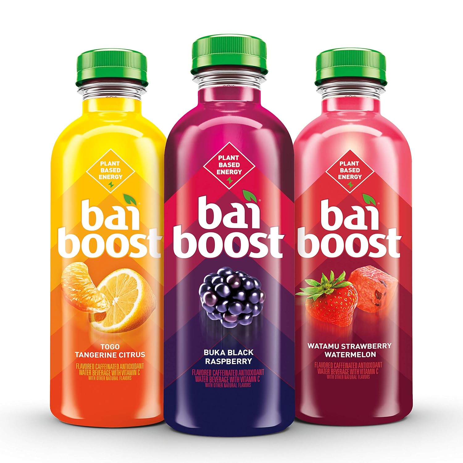 Bai Boost Buka Black Raspberry, Antioxidant Infused Beverage, 18 fl oz bottle (Pack of 12)