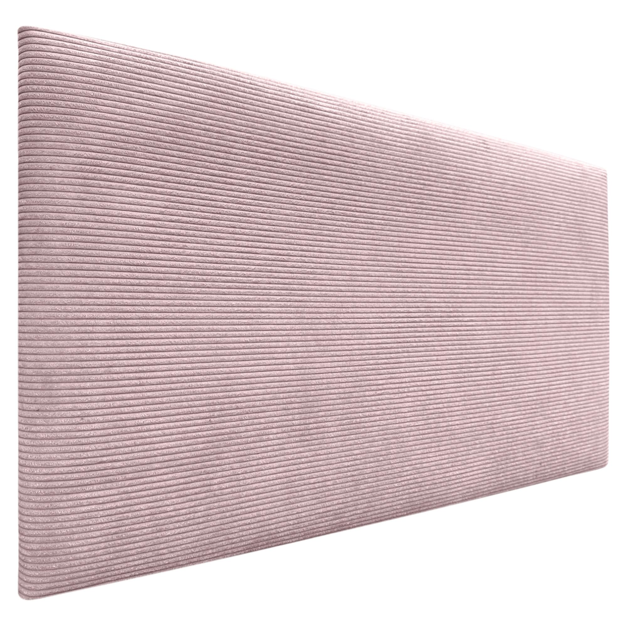 DHOME Cabecero de Pana Liso Alta Gama Moderno Cabezal Tapizado Cama Lujo Dormitorio Acolchado (Rosa Palo, 105 cm)
