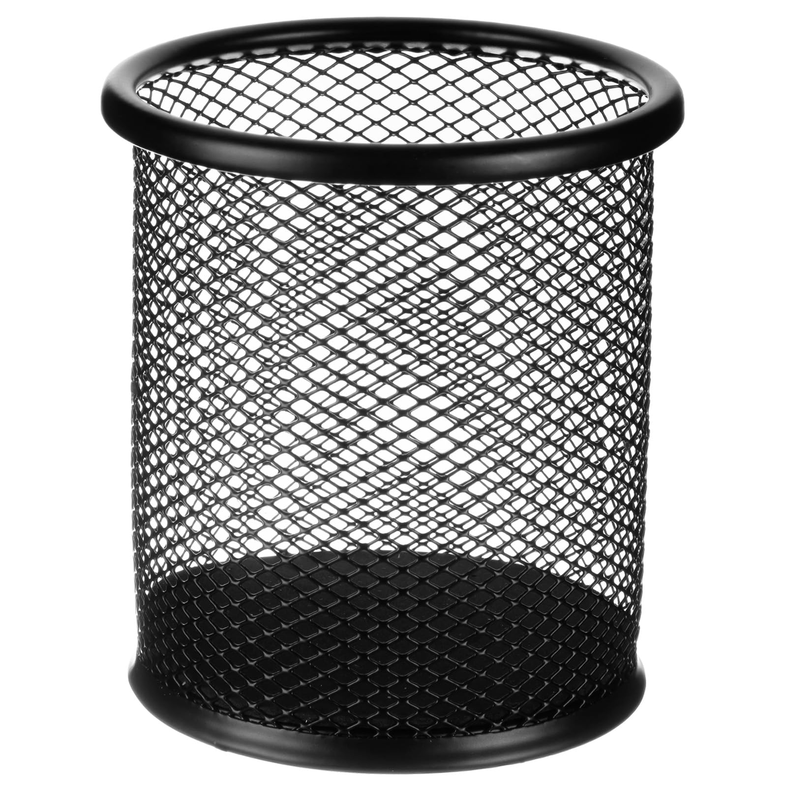 M&G Mesh Pen Holder 1 Pack, Pencil Cup Holder for Desk, Black Mesh Pencil Cup Holder, Make Up Brush Pencil Holders, Metal Desk Pen Organizer for Office School Women Men