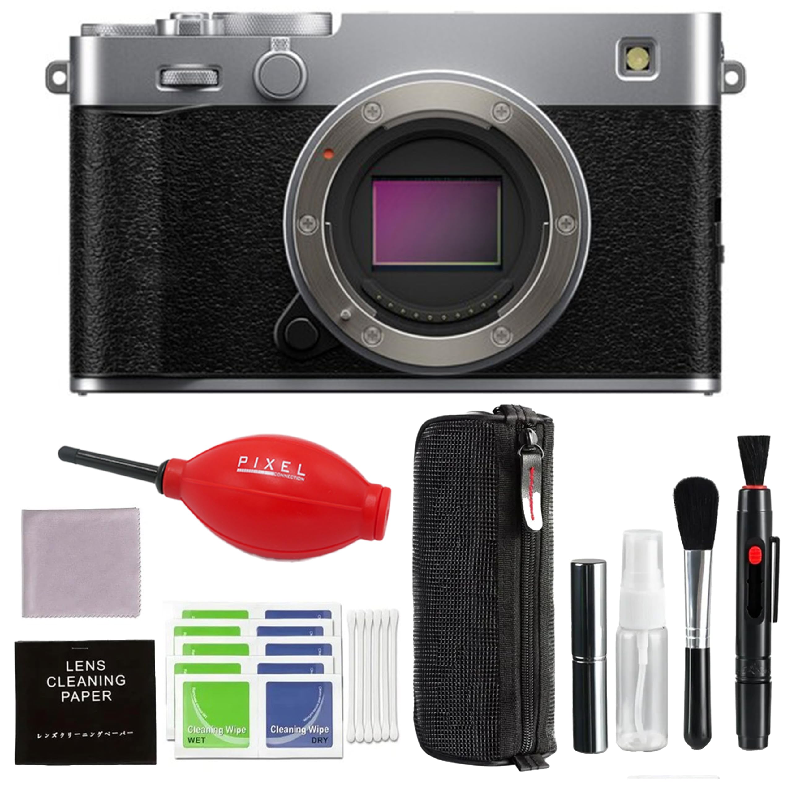 FUJIFILM X-E5 Mirrorless Camera Bundle (Silver) with Additional Accessories