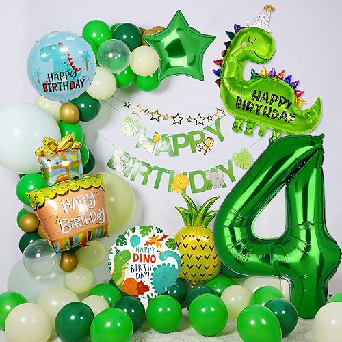 Miniatura 7 de 7 globos de dinosaurio, cumpleaños de dinosaurio, globos de aluminio de Mylar para fiesta, suministros de fiesta de dinosaurio, decoraciones de