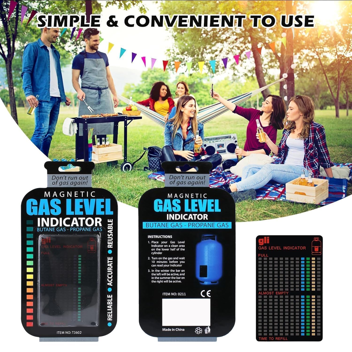 Gas Level Gauge Close-Up