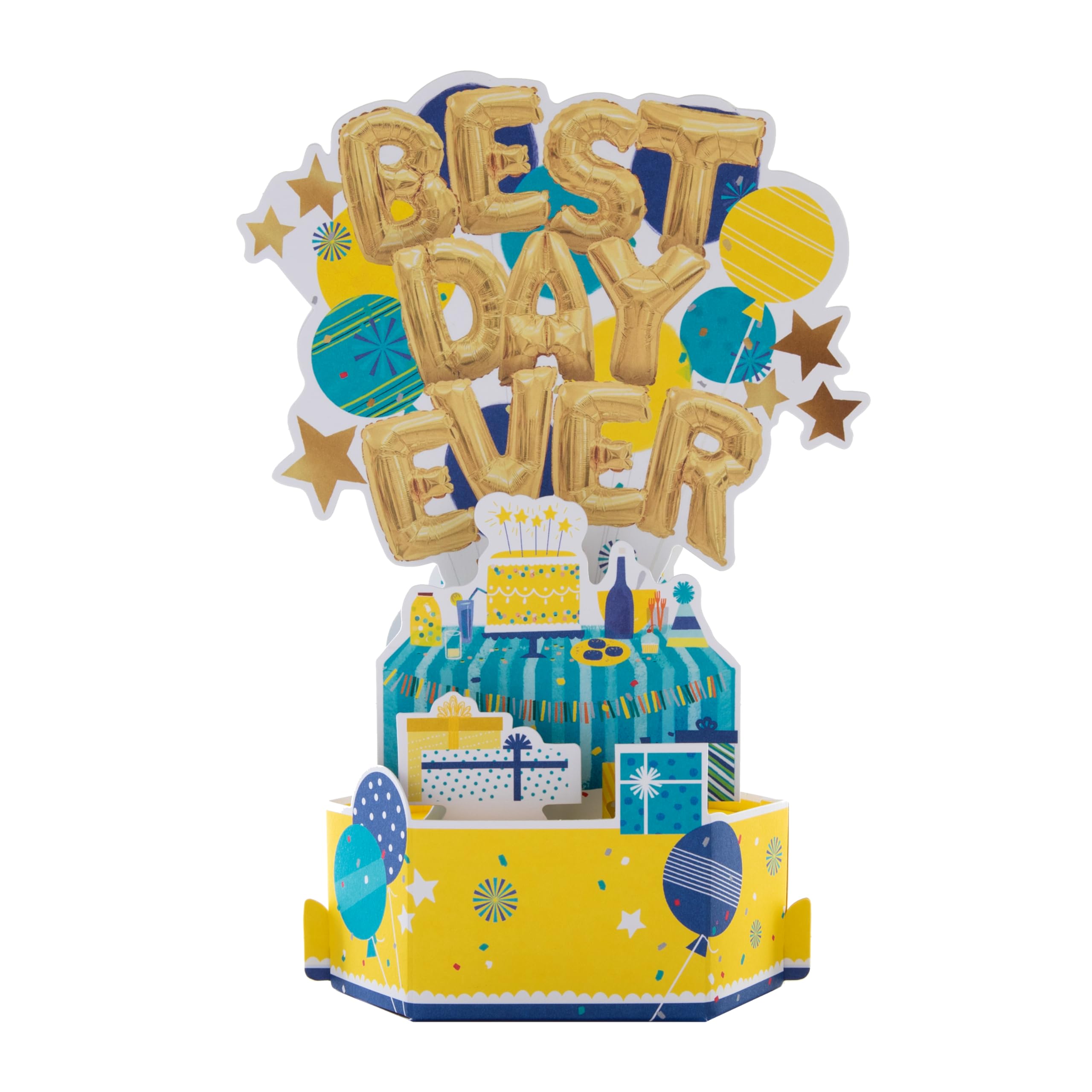 Hallmark Birthday Card - 3D Pop-Up Celebration Banner Design