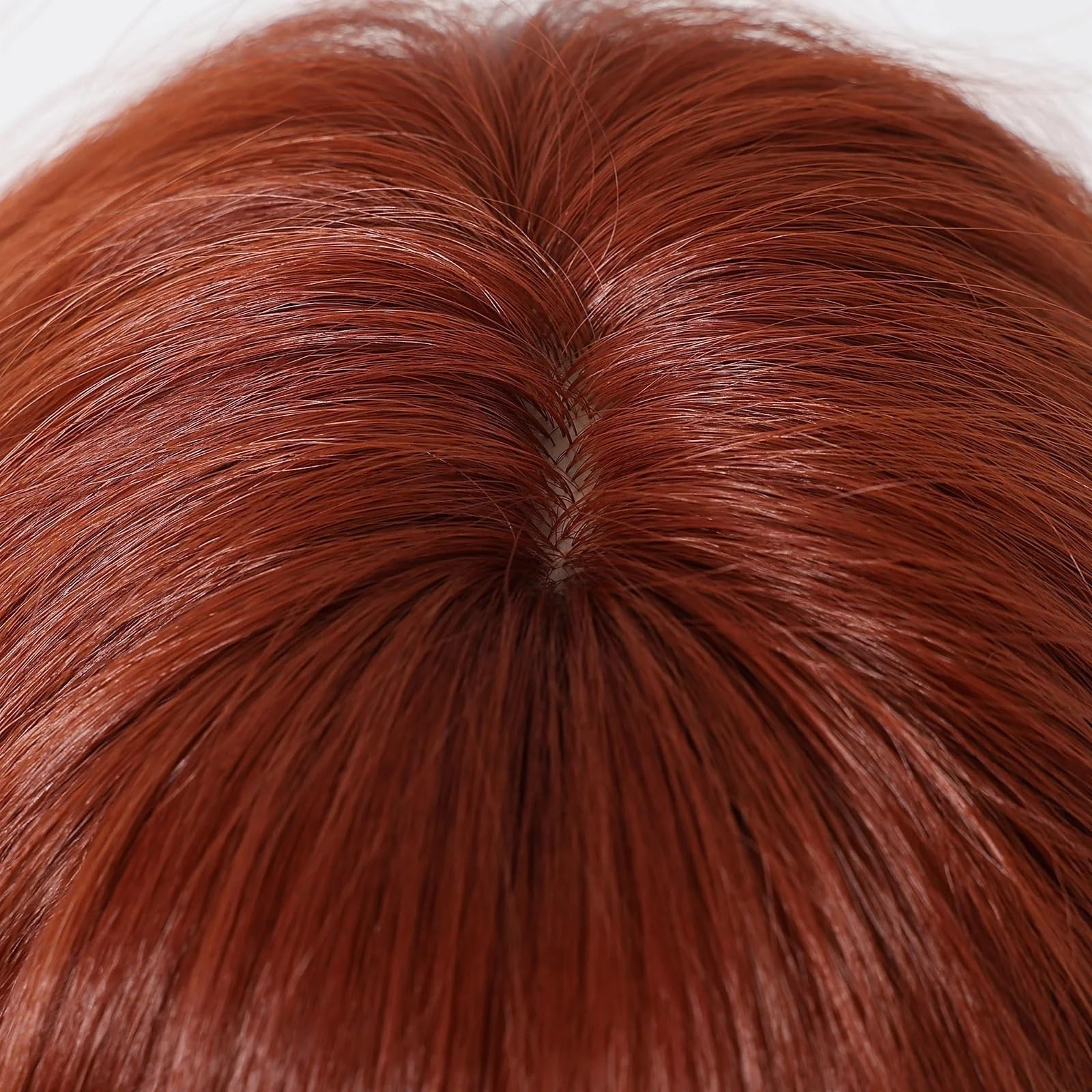 Acconciatura femminile Parrucca sintetica ondulata corta riccia rosso bordeaux