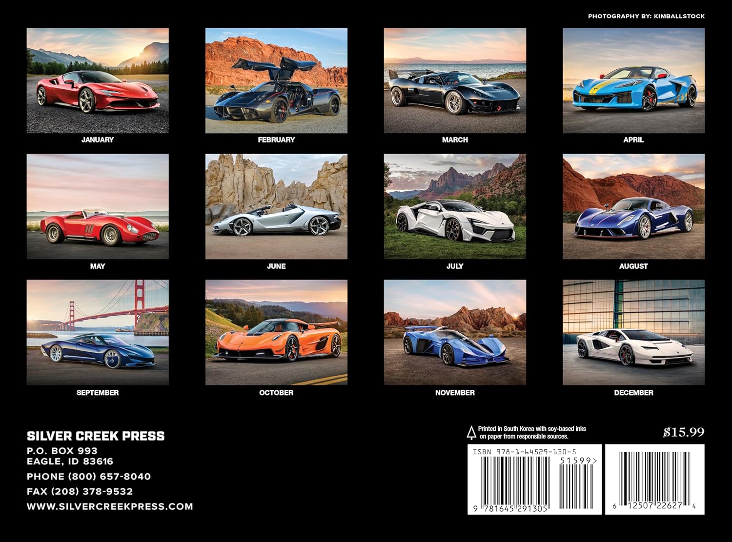 2026 Super Cars Calendar - Stunning Photography - Luxury Sports Dream Car Wall Calendar 2026 - Ideal for Home, Office, Garage - Gift for Auto Enthusiasts - Image 3