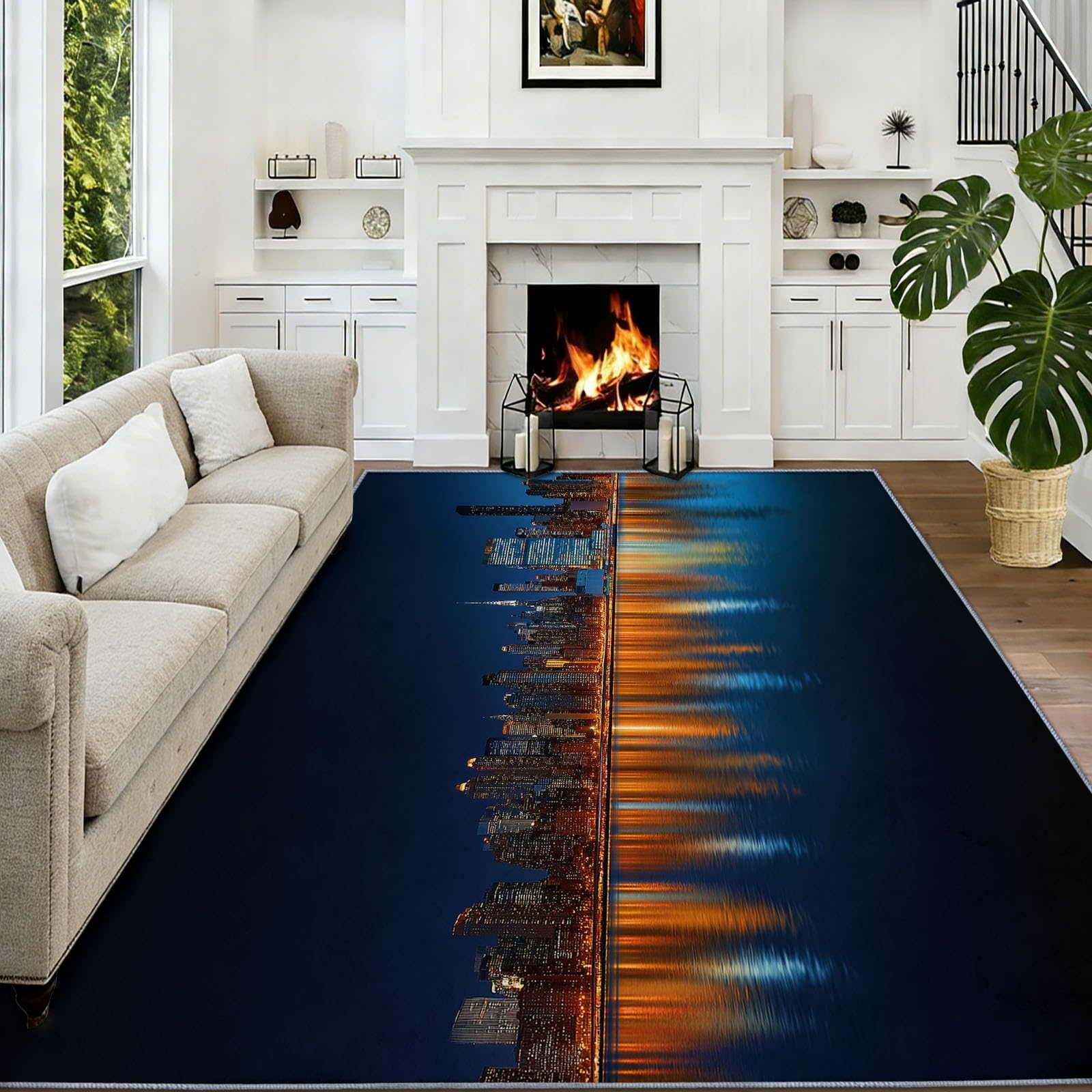 Tapis de couloir New York 120 x 170 moquette de chambre confortable antidérapante