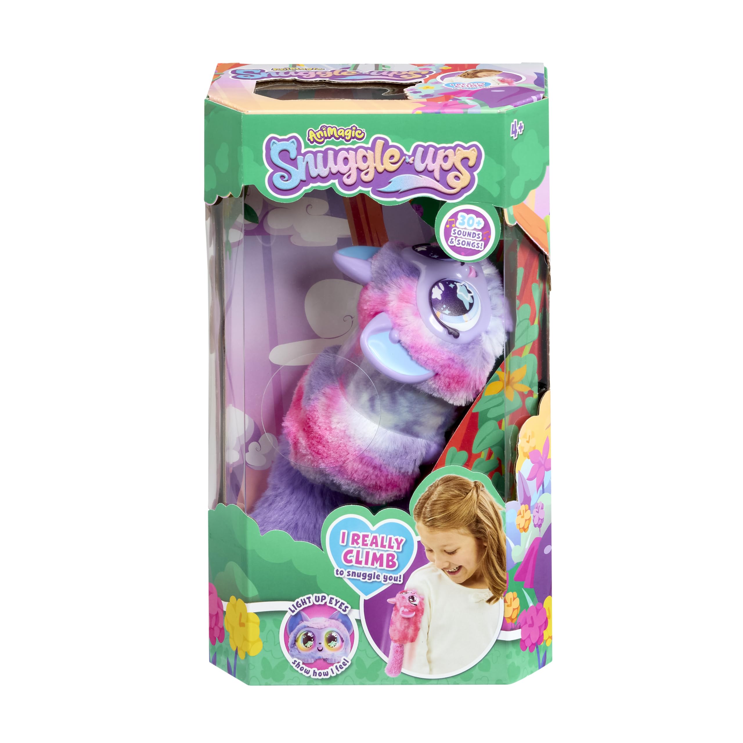 Animagic Snuggleups Purple Climbing Interactive Pet with 30+ Sounds