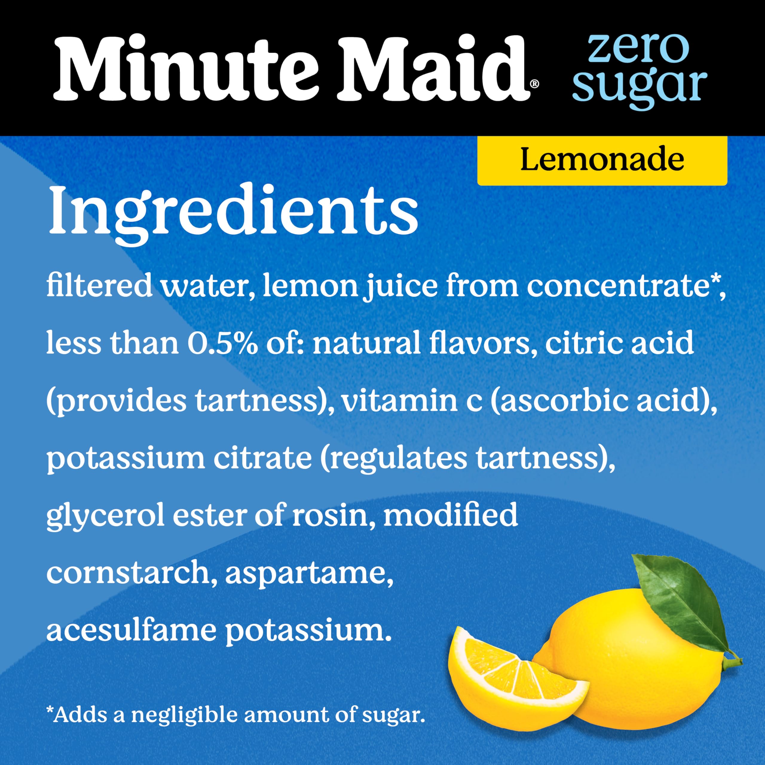 52oz Minute Maid Zero Sugar Lemonade