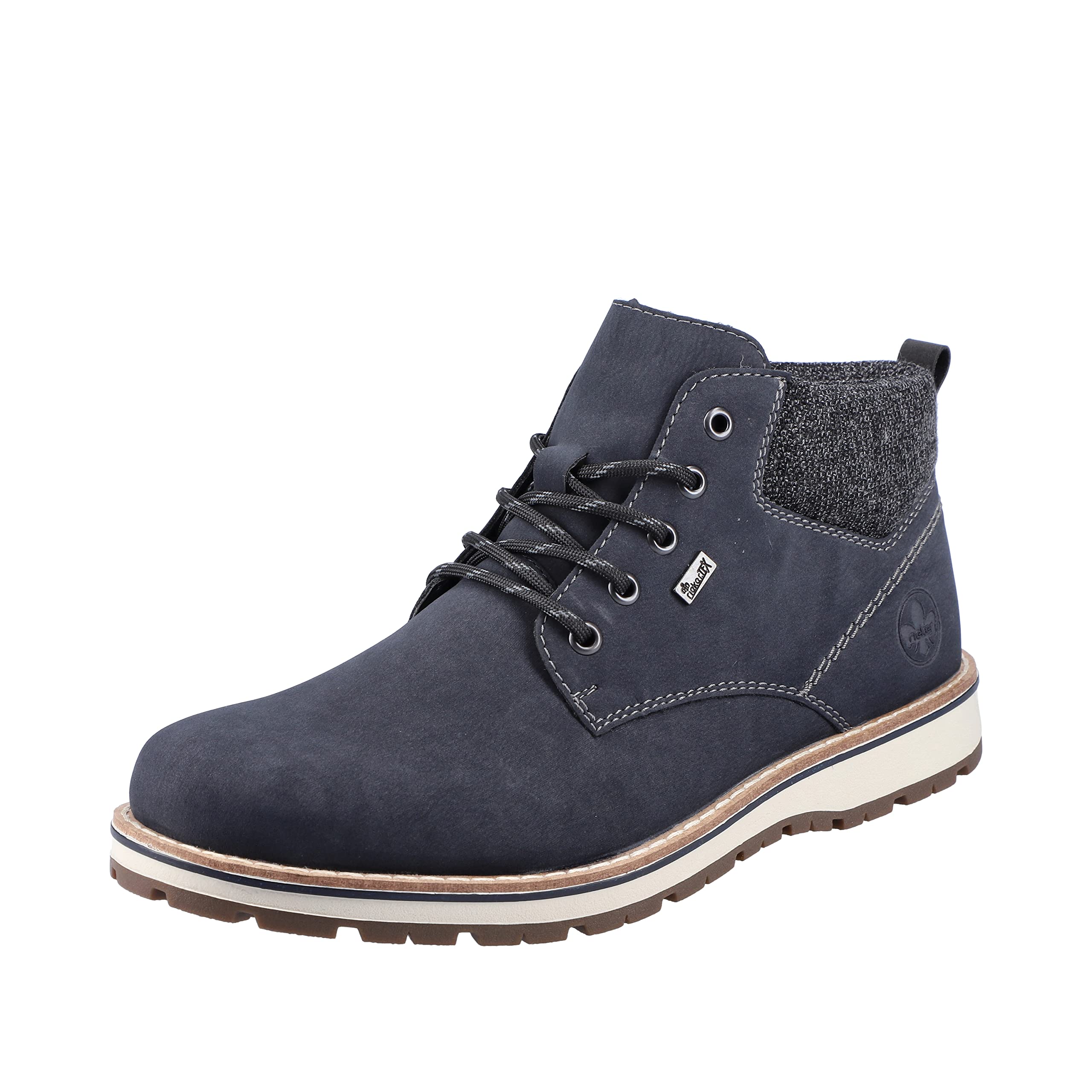 Rieker RiekerTEX 38419 Men's Lace-Up Ankle Boots Water-Repellent, blue, 12 UK
