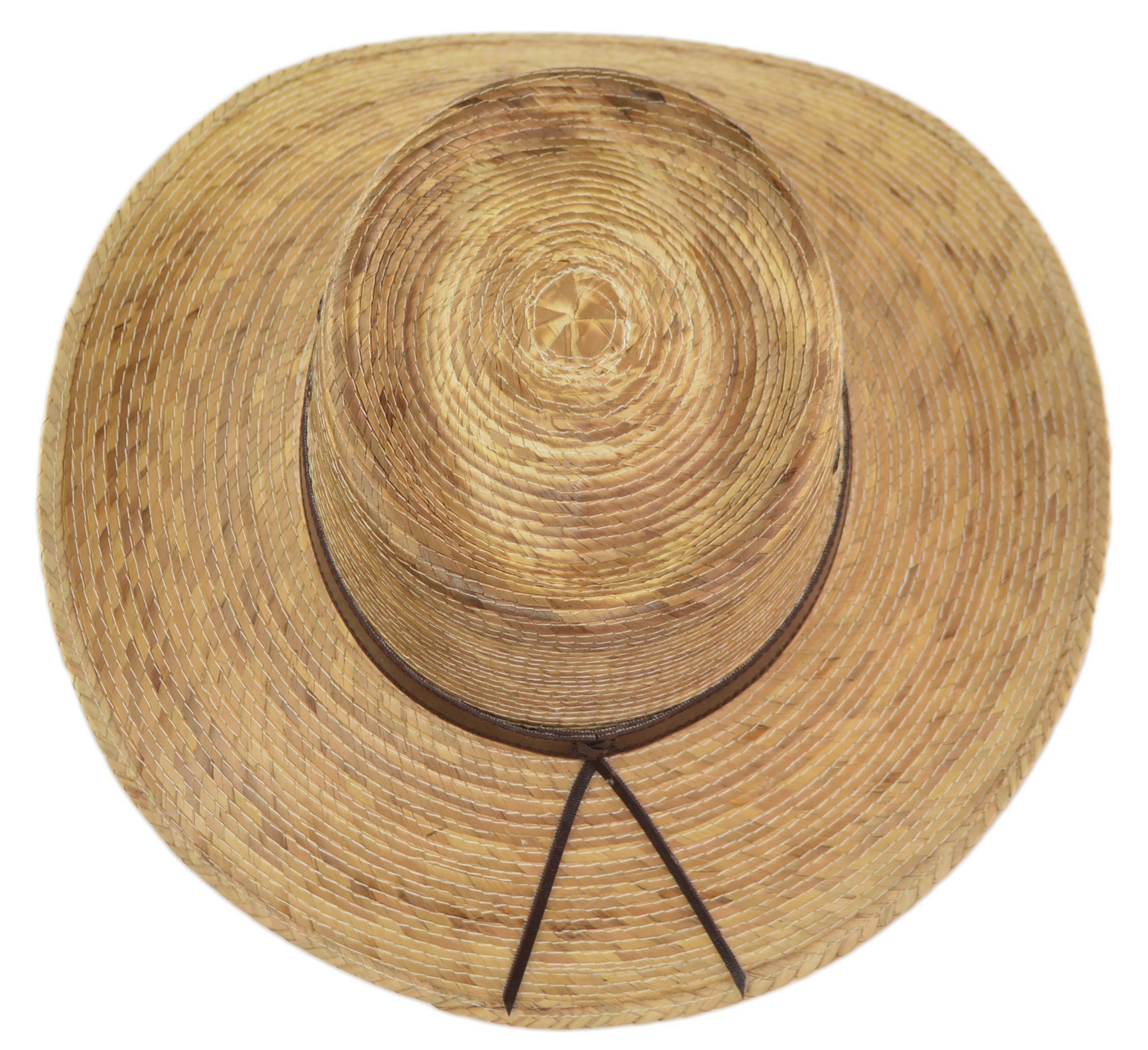 Mexican Palm Leaf Straw Gambler Bolero Sun Hat Classic Gaucho Cowboy Flex Fit Hat Natural product thumbnail 6