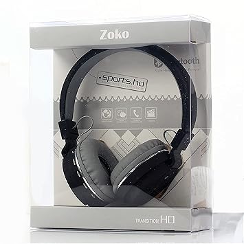 zoko Wireless Gaming Headphone Bluetooth 4.2 Foldable Durable Design Boom Bass Hi-Fi Stereo Sound, Lightweight with Mic in-Built for All Android, Windows and iOS Devices (Black)