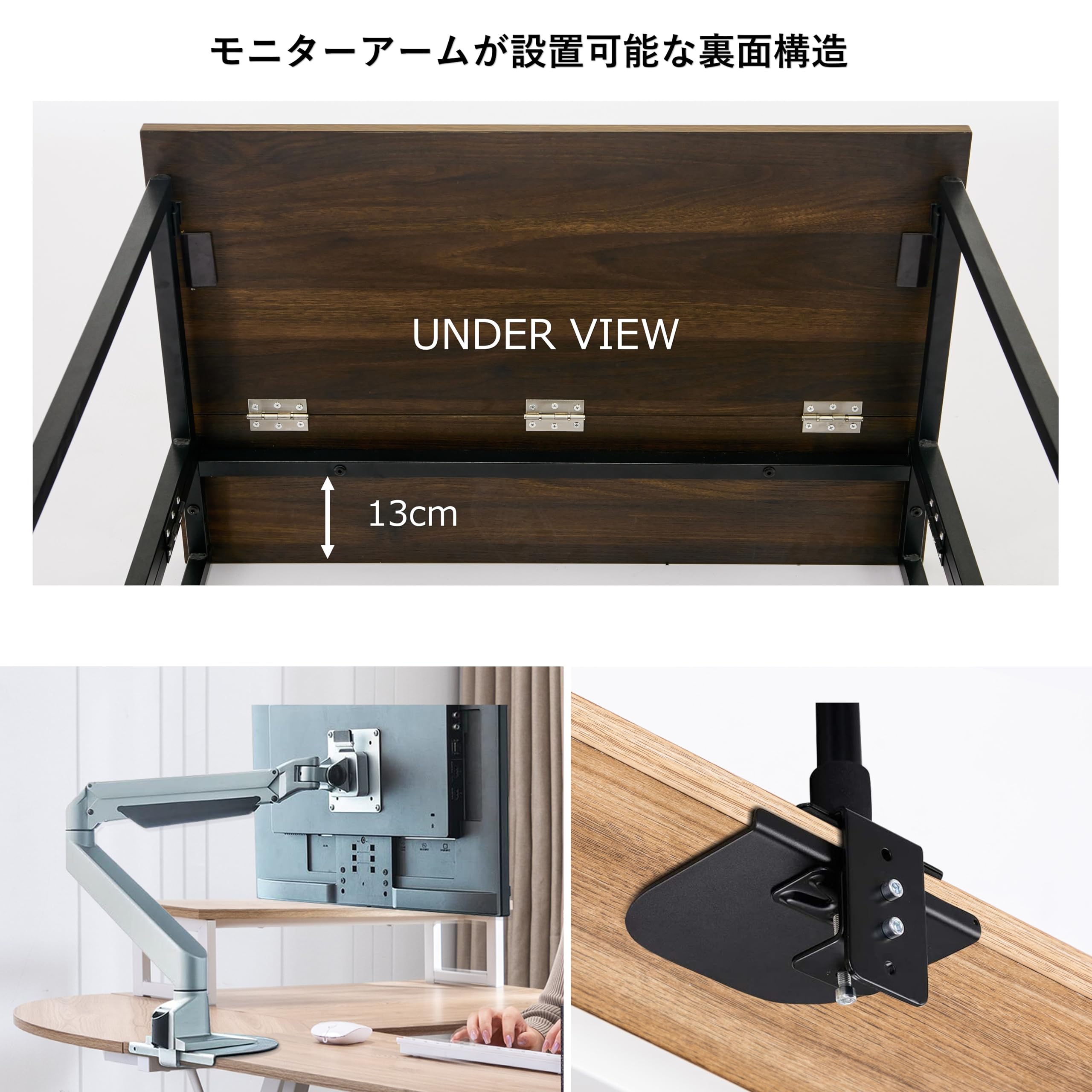 未使用SYALEN 折りたたみデスク 机 SLDK-01BR80 W80 D53 Amazon | SYALEN 折りたたみデスク テレワークデスク 幅80 奥行