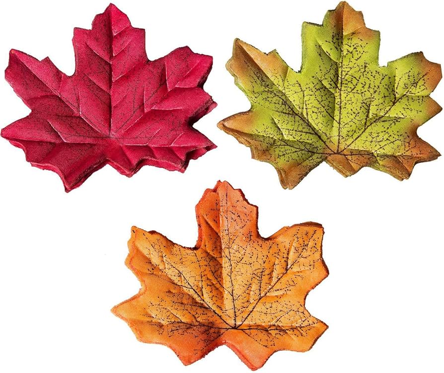 Amazon｜人工紅葉 400枚セット 紅葉の造花 カエデの葉 もみじ 楓の葉