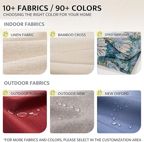 Miniatura 3 de mudilun Fundas de cojín impermeables para exteriores, 24 x 24 x 4 pulgadas, antideslizantes, para muebles de patio, interiores, con cremallera,