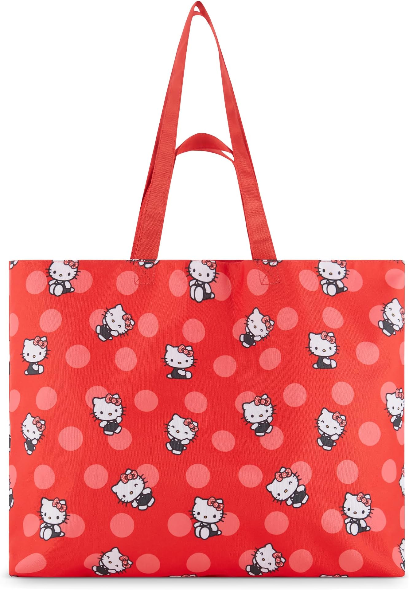 Hello Kitty Nylon Tote bag - Girls, Boys, Teens, Adults - All Over Print Single Handle Nylon Tote Handbag