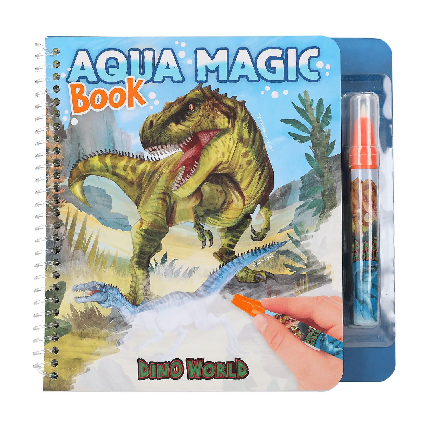 HeyDoodle Tappetino Da Colorare Riutilizzabile Dino Roar - A3 In Silicone Con 9 Pennarelli, Custodia Da Viaggio, Gioco Educativo 3-7 Anni