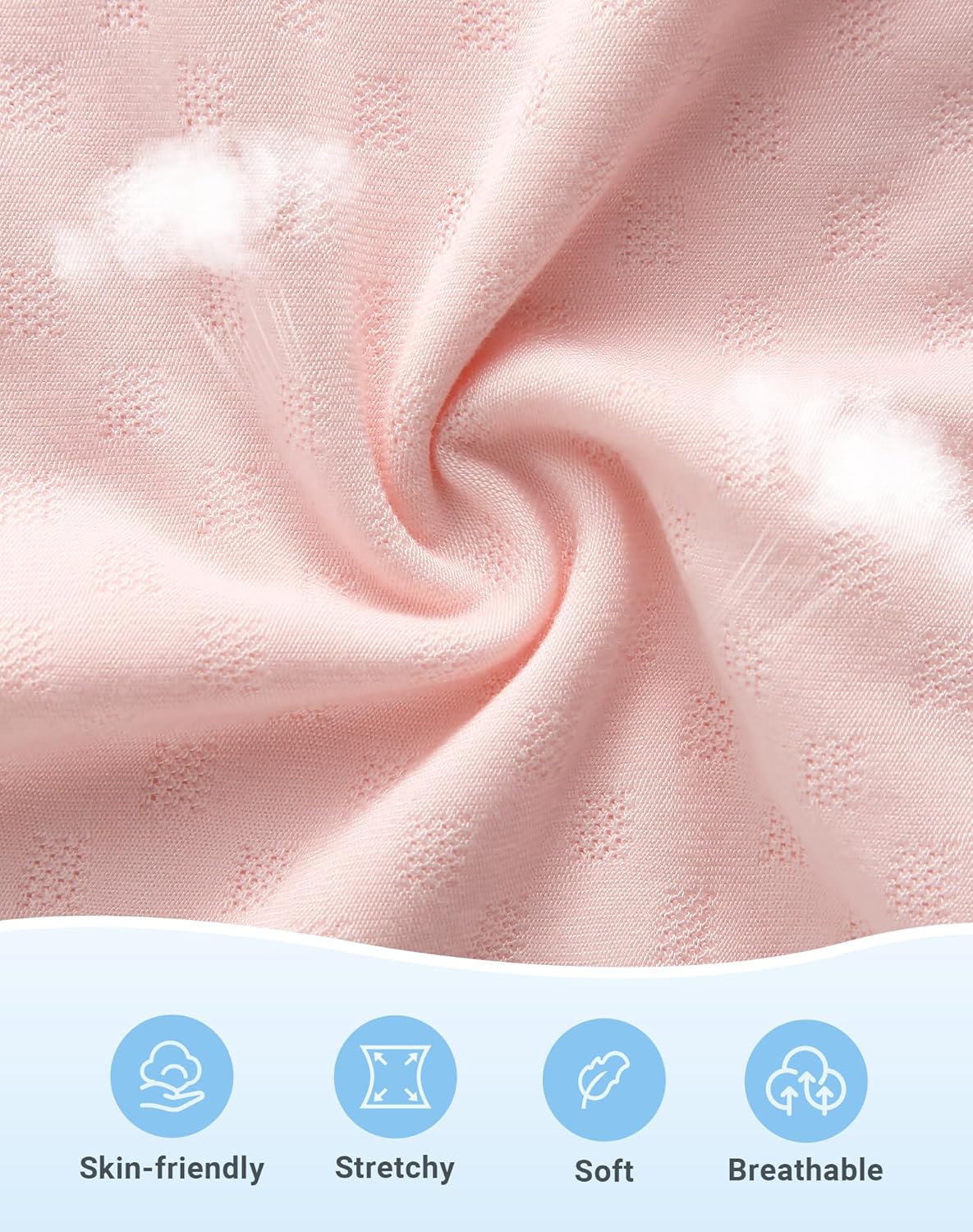 AMYNICE Girls Underwear, Soft Breathable Girl Panties with Lace Cuffs, Stylish Design Neutral Versatile Colors Girls Briefs - Image 2