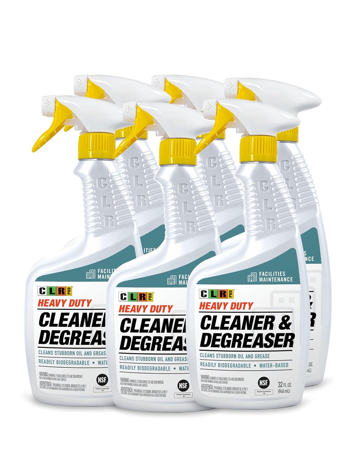 Jelmar CLR PRO® Heavy Duty Cleaner & Degreaser 32 oz 6 Pack Industrial & Scientific