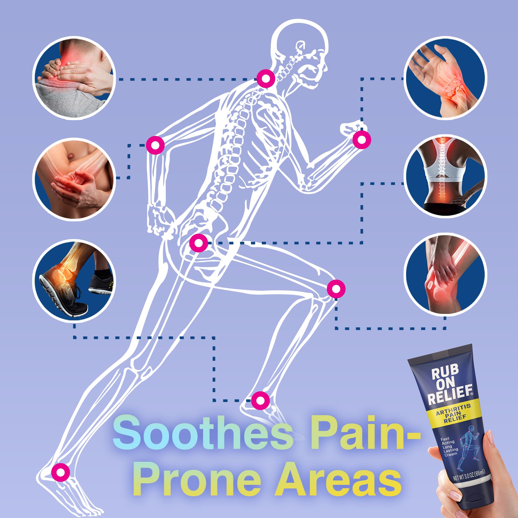 Arthritis Pain Relief Cream + Menthol, Camphor, Arnica, & MSM, 3oz (1 Pack) — Amazon image 4