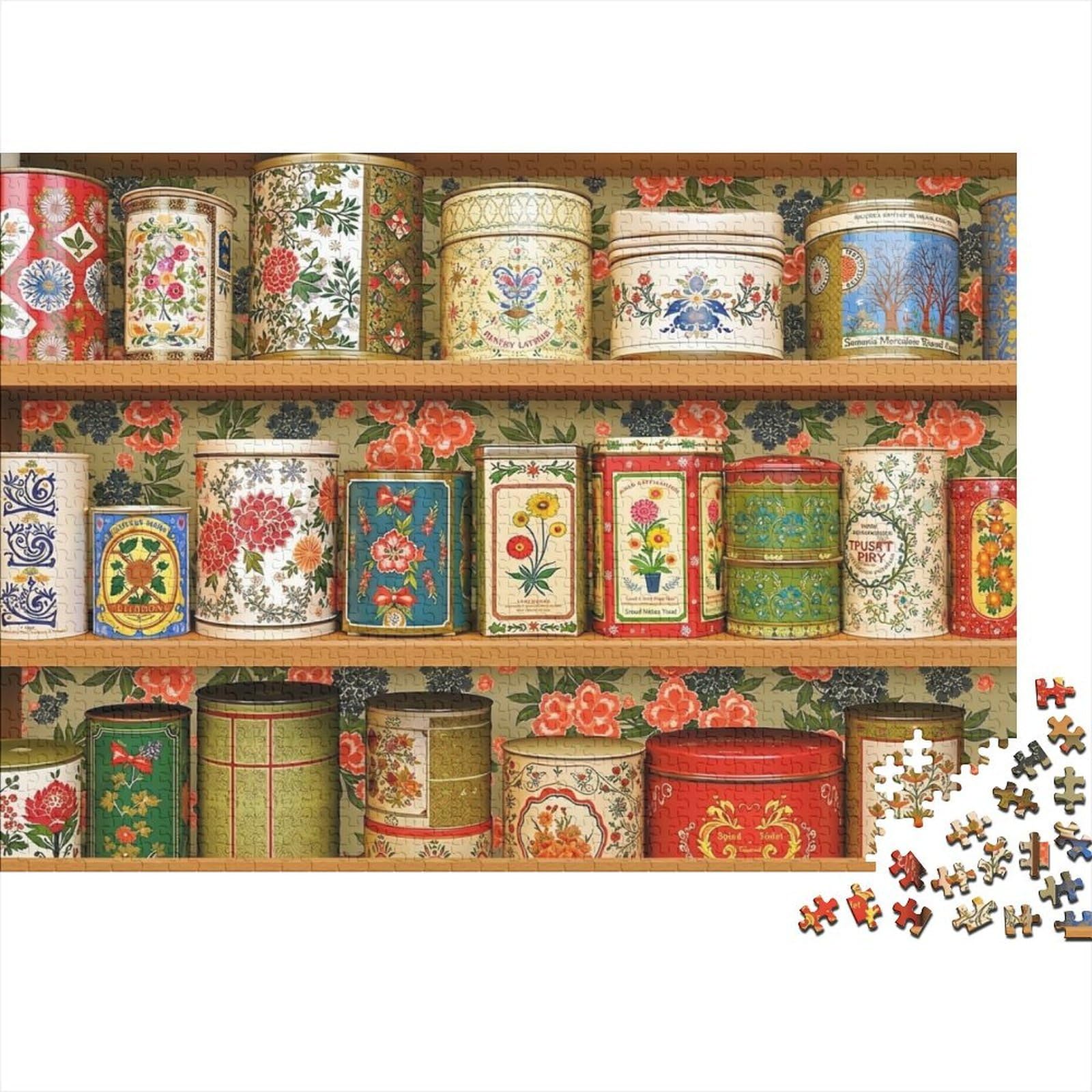 Puzzle De 1000 Piezas Para Adultos – Colección De Latas Coloridas, Rompecabezas Relajante De 52x38 Cm, Regalo Original Para Cumpleaños Y Navidad