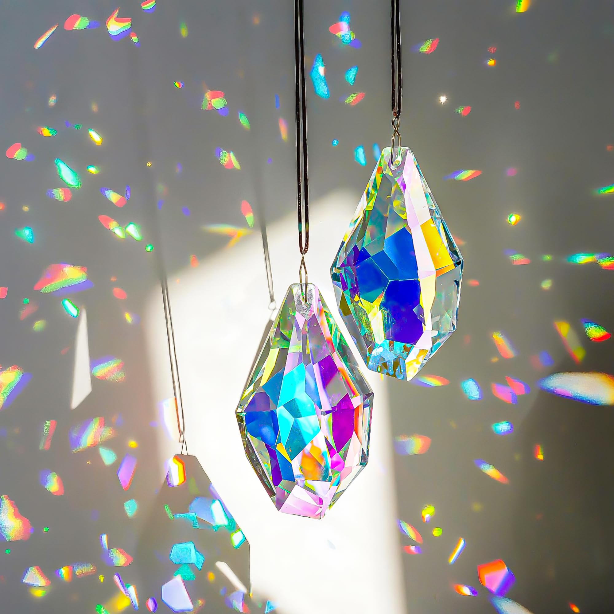 Amazon.com : H&D HYALINE & DORA Set of 2 Crystal Sun Catcher