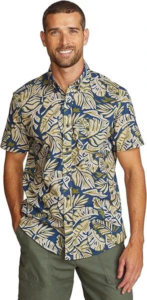Eddie Bauer Mens Printed Baja Shirt