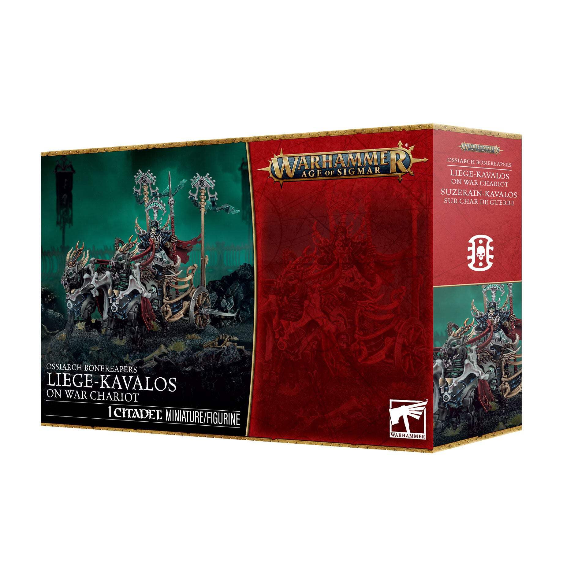 Games Workshop - Age of Sigmar - Warhammer - Ossiarch Bonereapers: Liege-Kavalos on War Chariot