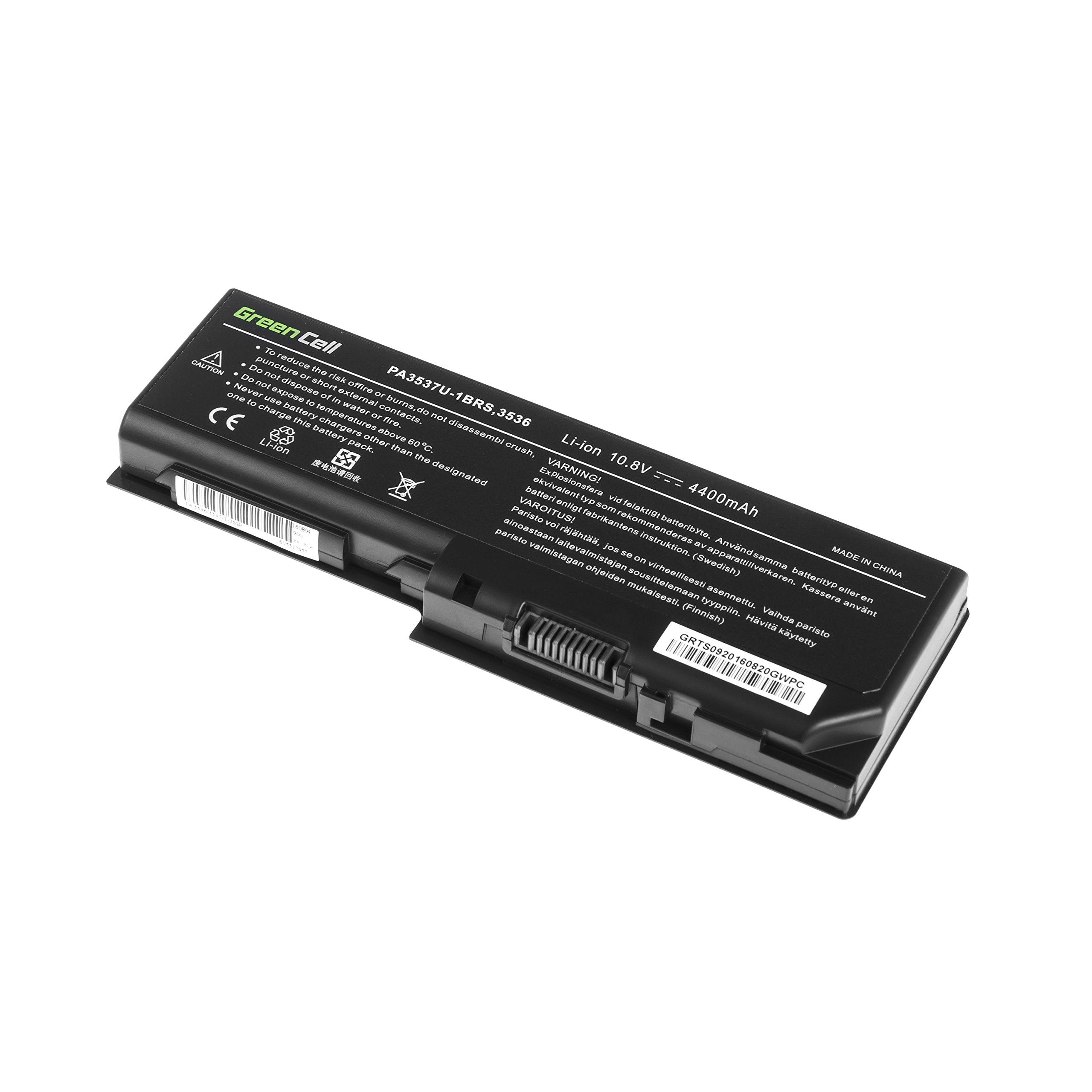 Green Cell Batterie Toshiba PA3536U-1BRS PA3536U-1BAS PA3537U-1BRS PABAS100 pour Toshiba Satellite L350 L355 P200 P300 P300D X200 L350-16L L350-16M L350-22Q L350-S1701 L350-ST3701 L355-S7811