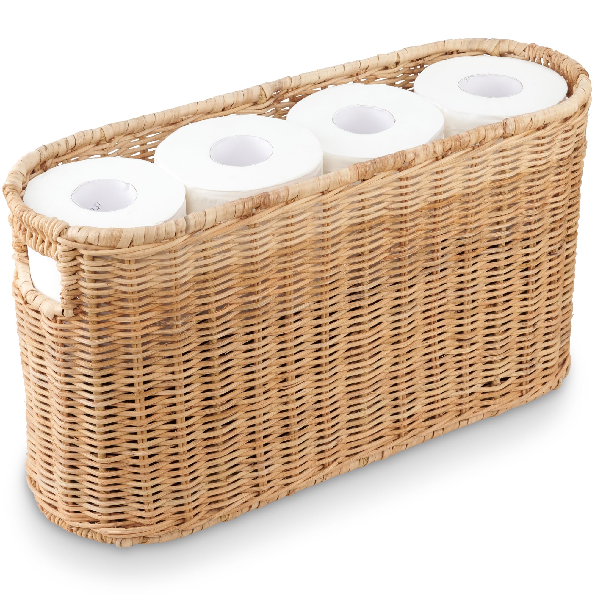 Rattan Toilet Paper Storage Basket