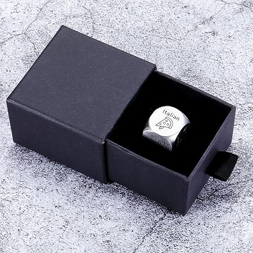 Miniatura 6 de Regalos de acero de aniversario para él, para ella, para citas, regalo para novio, novia, esposa, marido, pareja, mujeres, hombres, dados de comida,