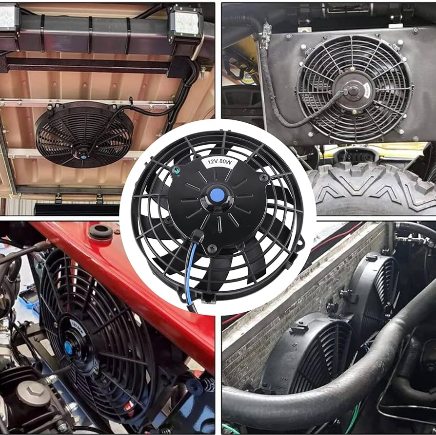 Amazon.co.jp: VVORHSBELL 【大風量】汎用電動ファン エンジン冷却