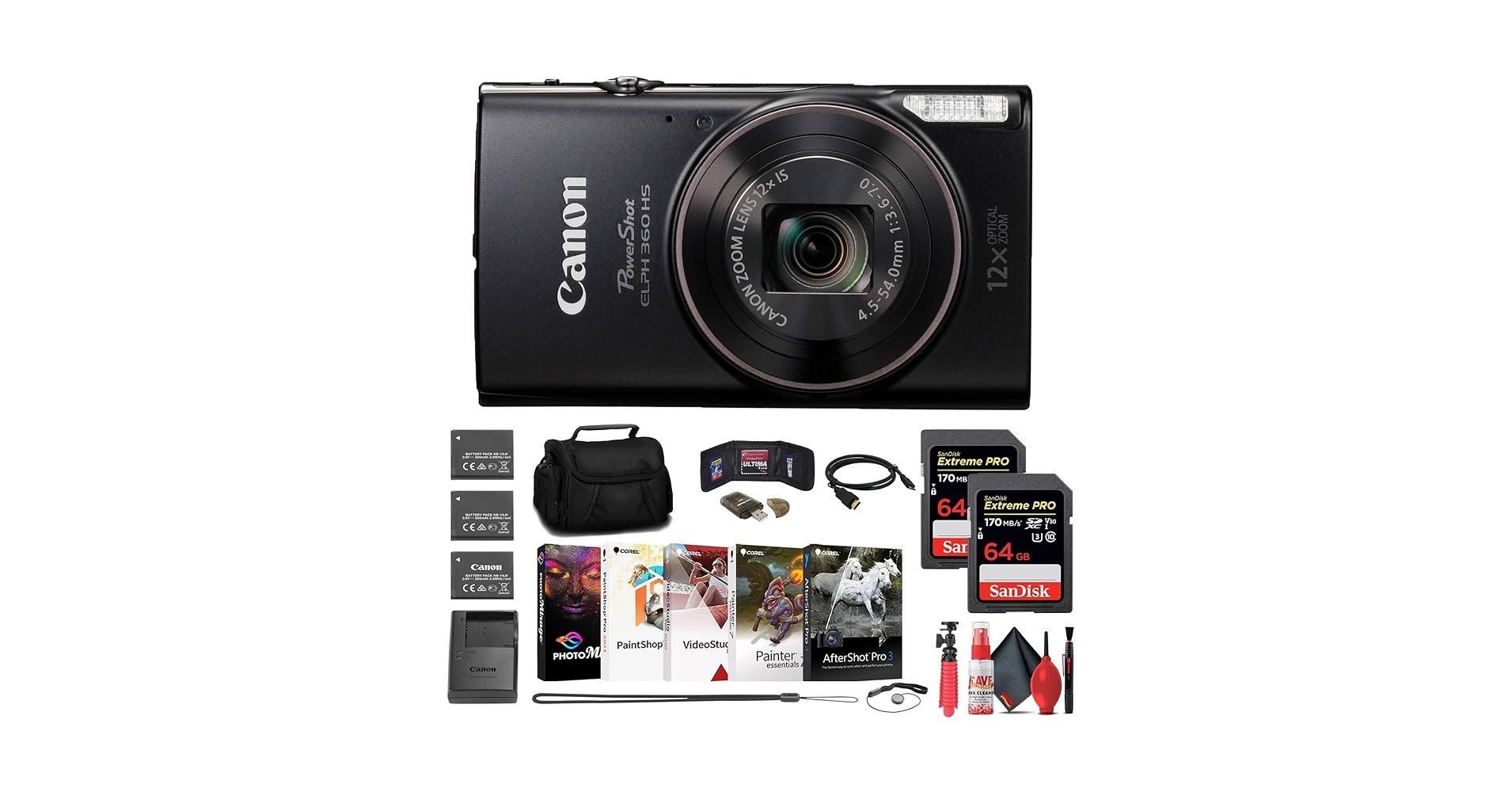 Canon デジカメ　PowerShot Amazon.com : Canon PowerShot ELPH 360 Digital Camera w/ 12x