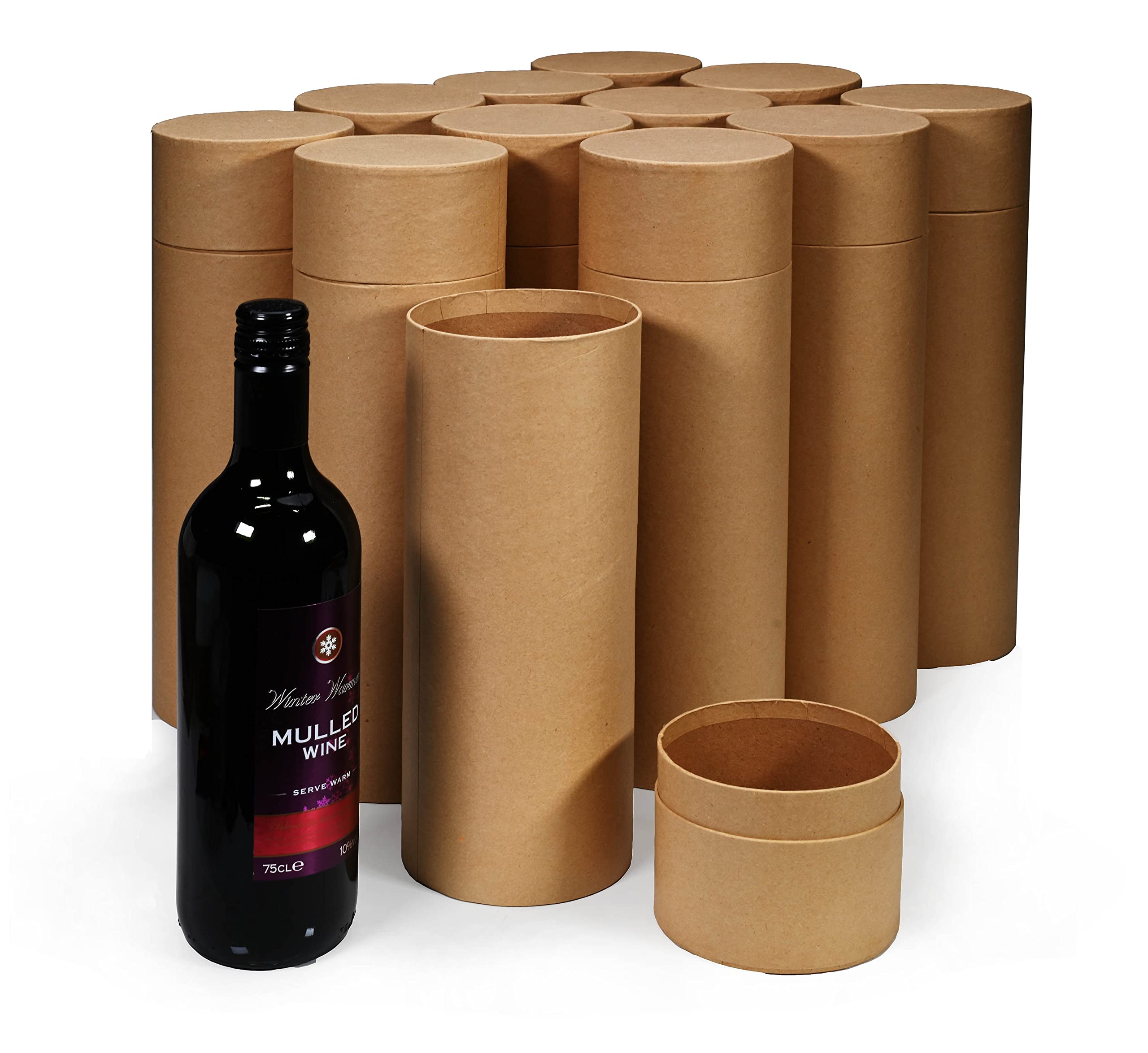 Paper Tent Cardboard Bottle Packaging Tubes, Box of 24