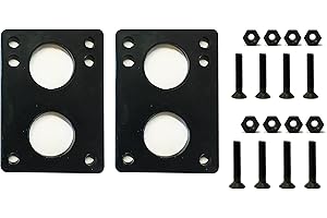 VJ Longboard Skateboard Riser Pads with Hardware Screws