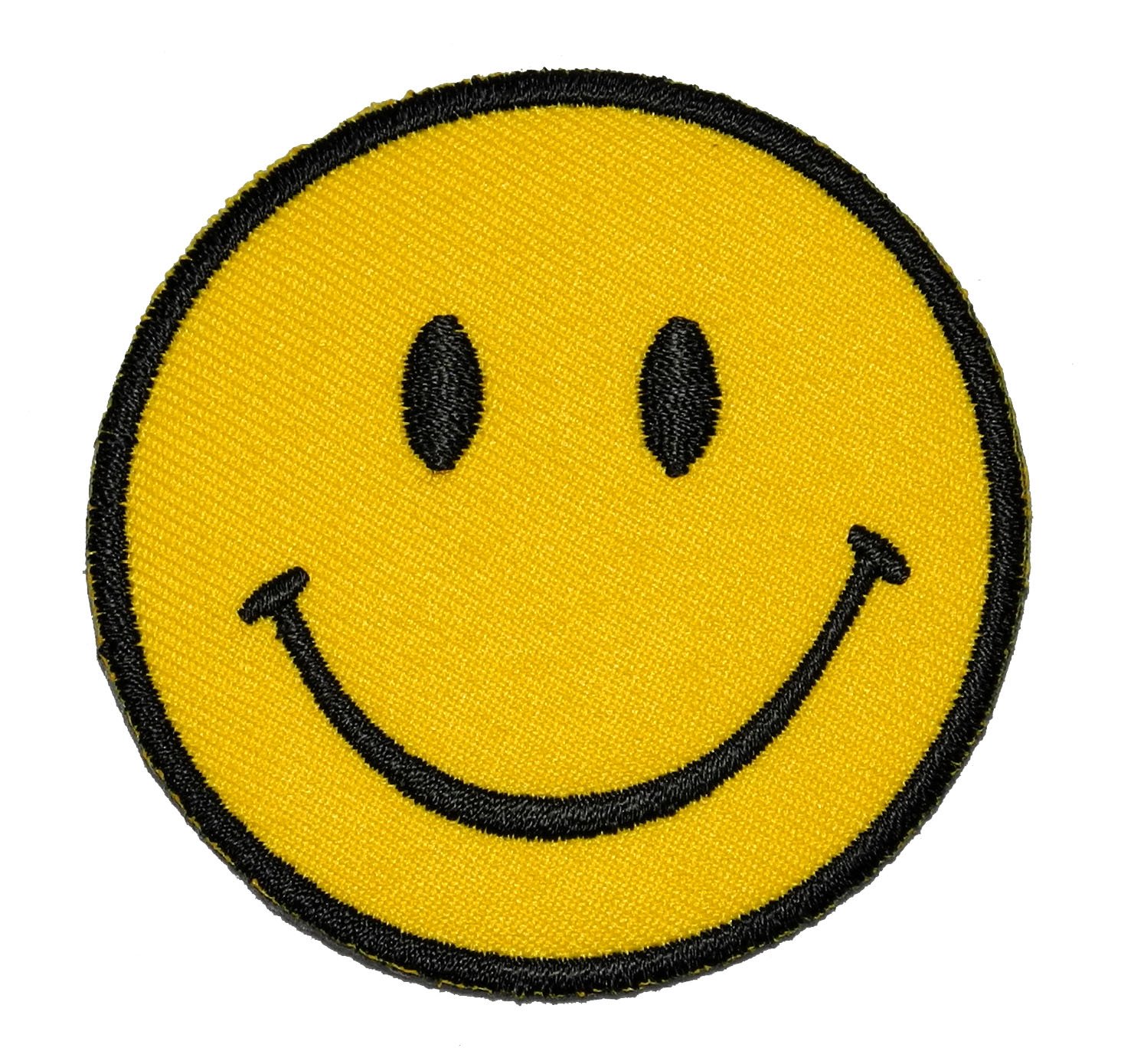 Magideal Funny Smiley Smile Happy Yellow Face DIY Applique Embroidered Sew Iron on Patch SM-005