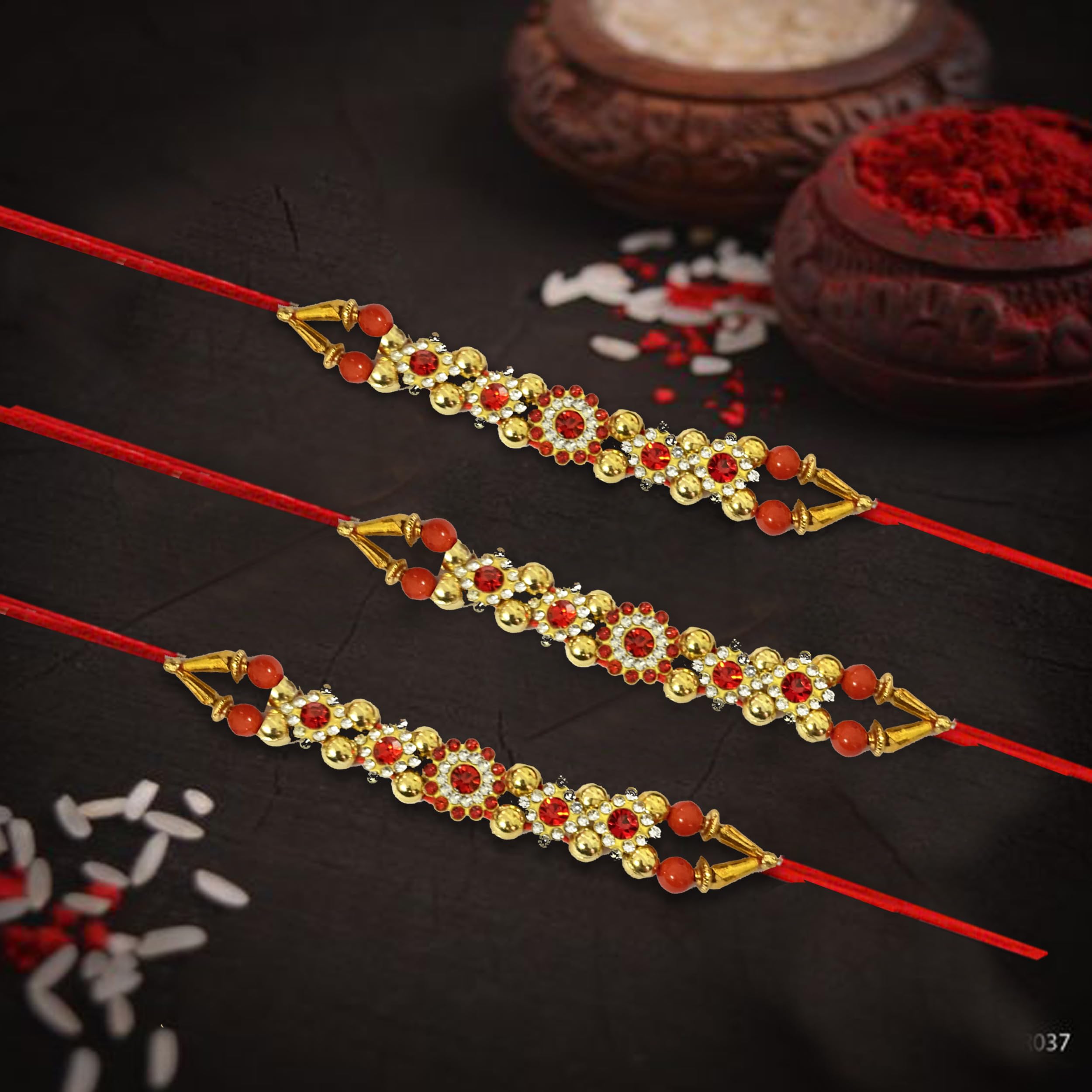 Xtore Rakhi for Rakshabandhan | Celebrate The Bond of Sibling Love with Style (Pack of 3, Red) (B0CBMBBG1L) Amazon Price History, Amazon Price Tracker