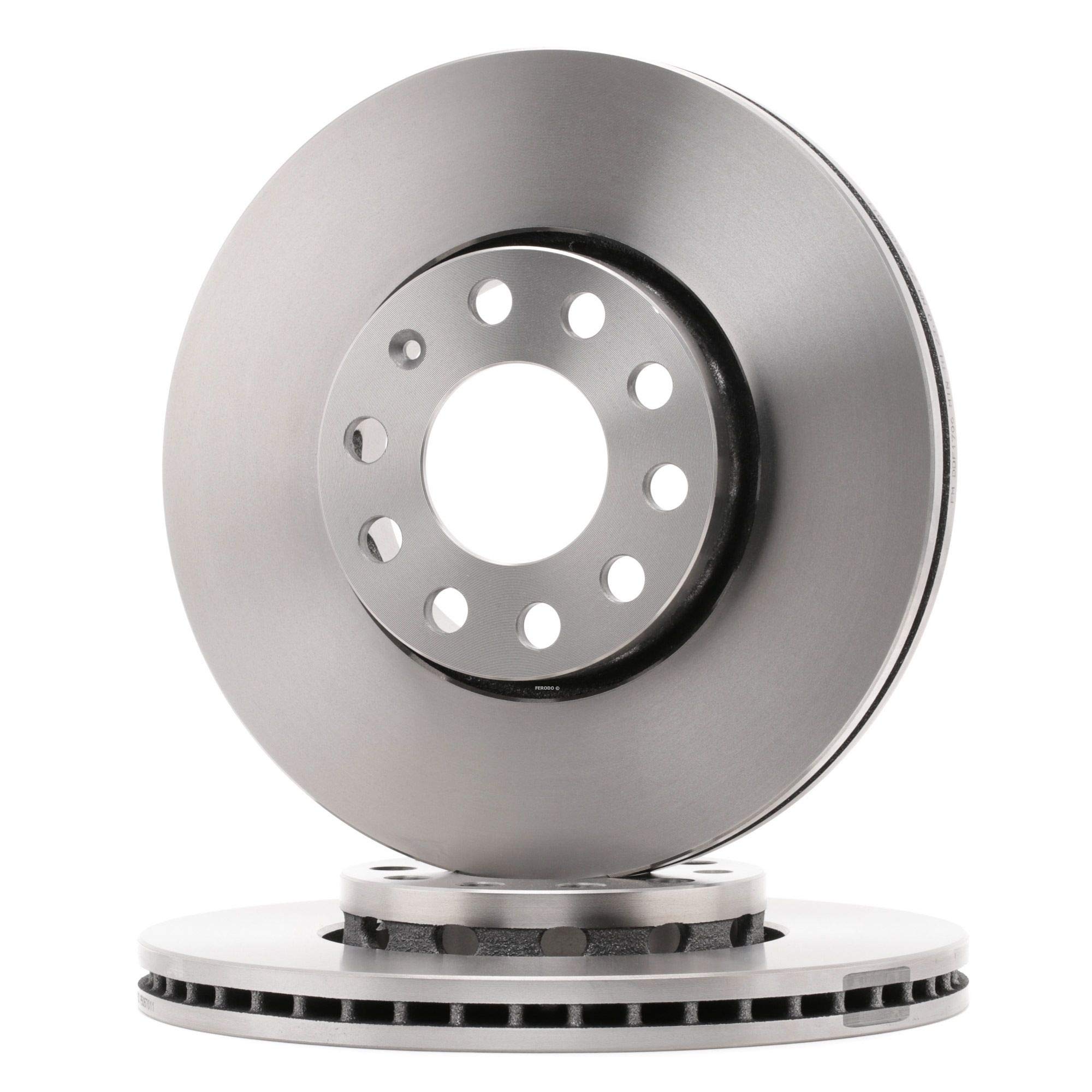 FERODO DDF1706 2x Disque de frein Avant Ø288mm Hauteur: 46mm Épaisseur: 25mm Cercle de percage -Ø: 112mm ventilé Compatible avec AUDI A4 B7 Avant 8ED A4 B7 Berline 8EC A4 B6 Avant 8E5, VW