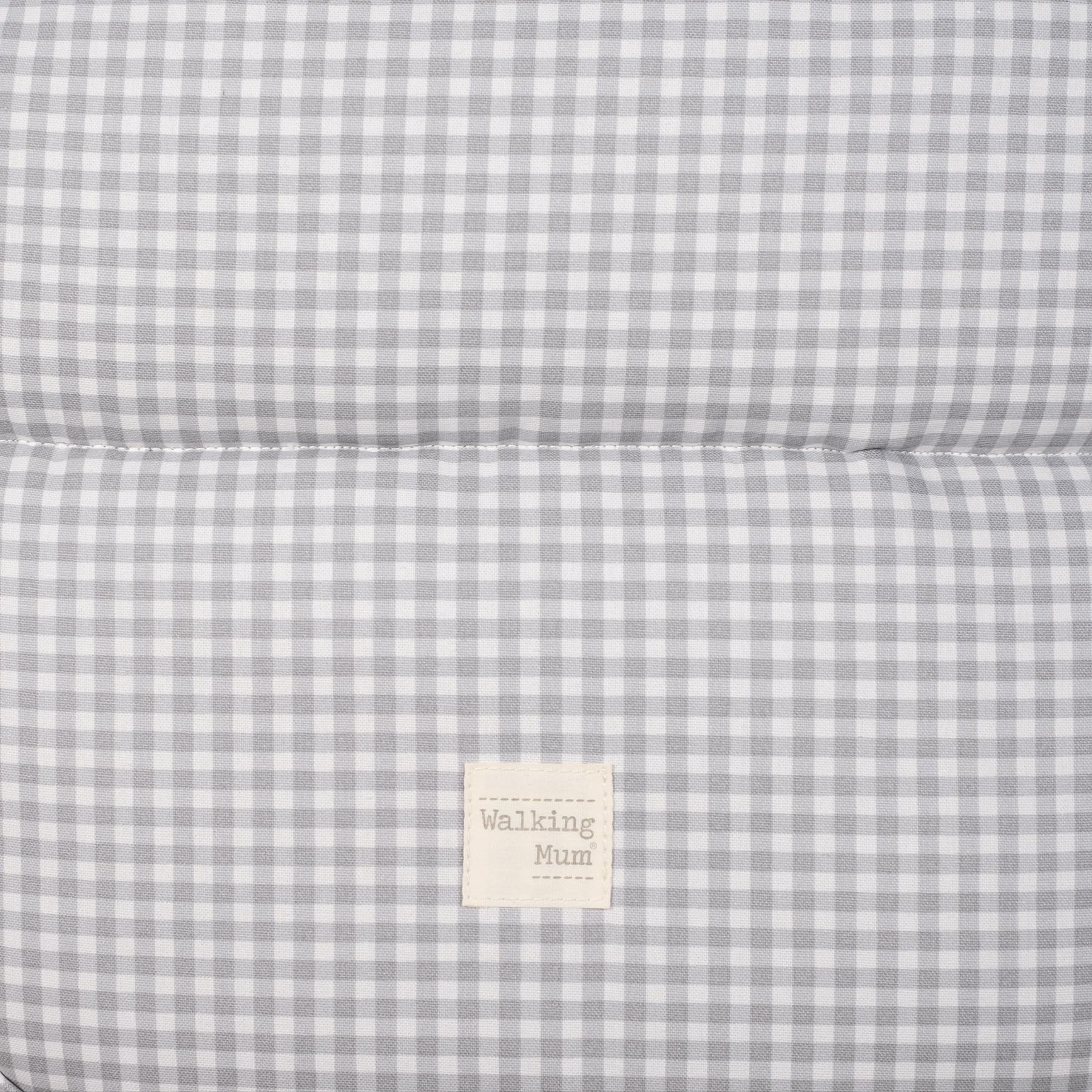 Saco silla invierno I Love Vichy de Walking Mum (Gris)