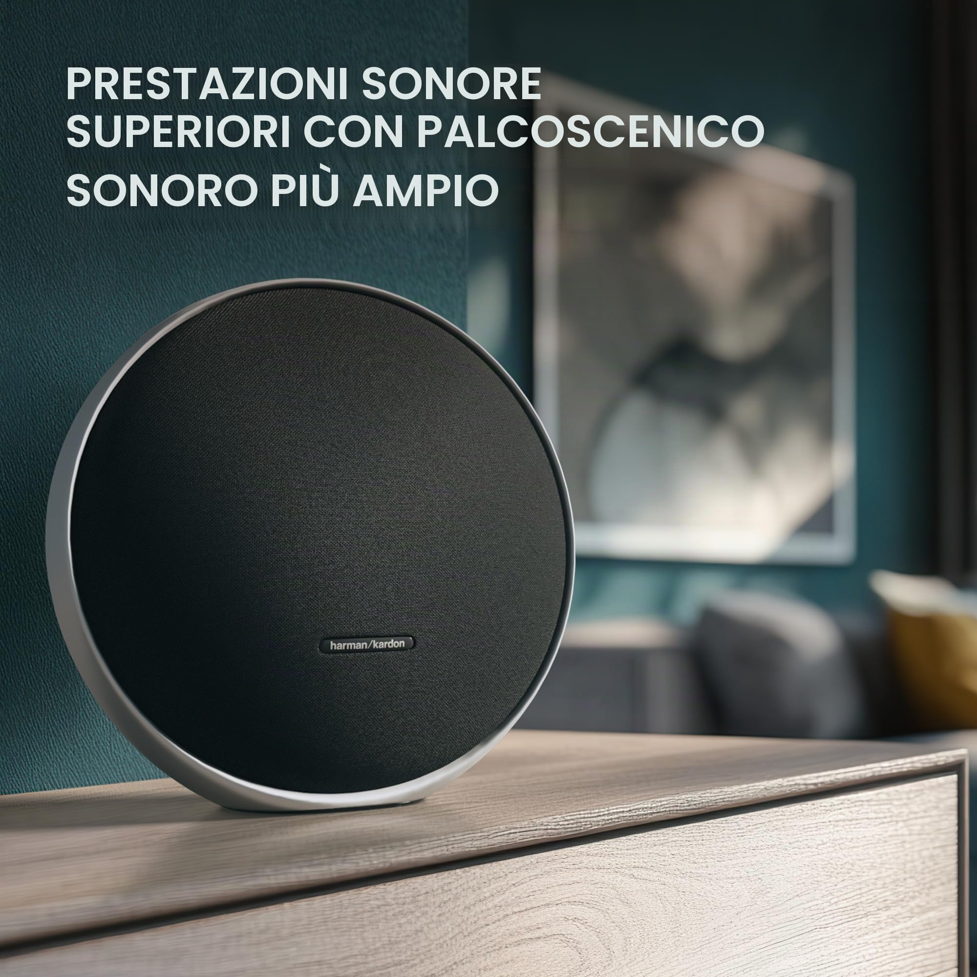 Harman Kardon Onyx Studio 9, Altoparlante Bluetooth Portatile, Nero