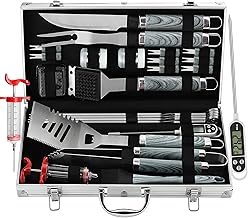 25 Pork Chop and Rice Recipes That Feel Like Comfort Food 74 grilljoy 24PCS BBQ Grill Tools Set with Meat Thermometer and Injector - ...