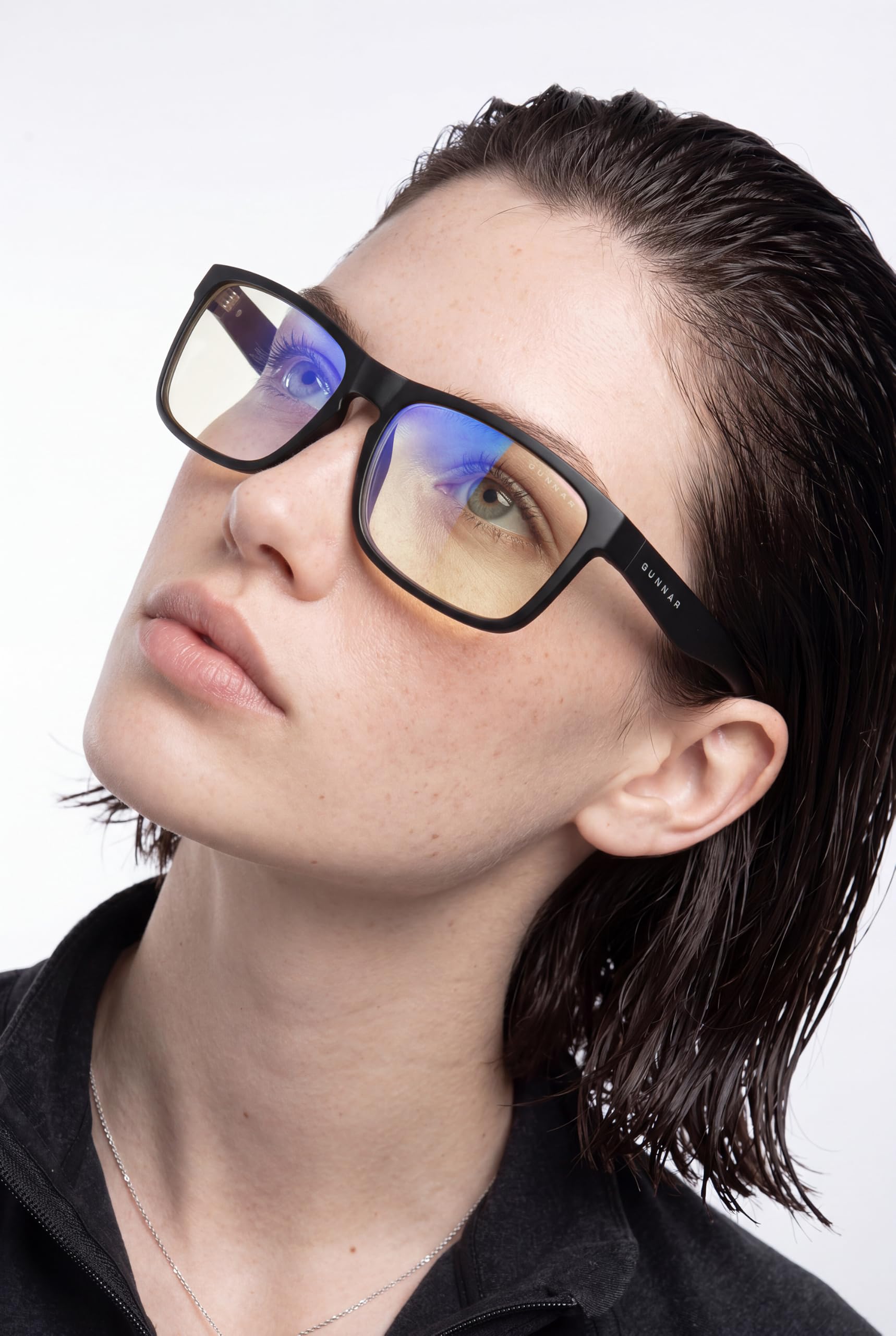 Gunnar Blaulichtfilter-Brille - Intercept - Onyx - Clear Neutral | Computer-/Gaming-Brille - Intercept - Onyx - Clear Neutral - 35 % Blaulicht- & 100 % UV-Schutz