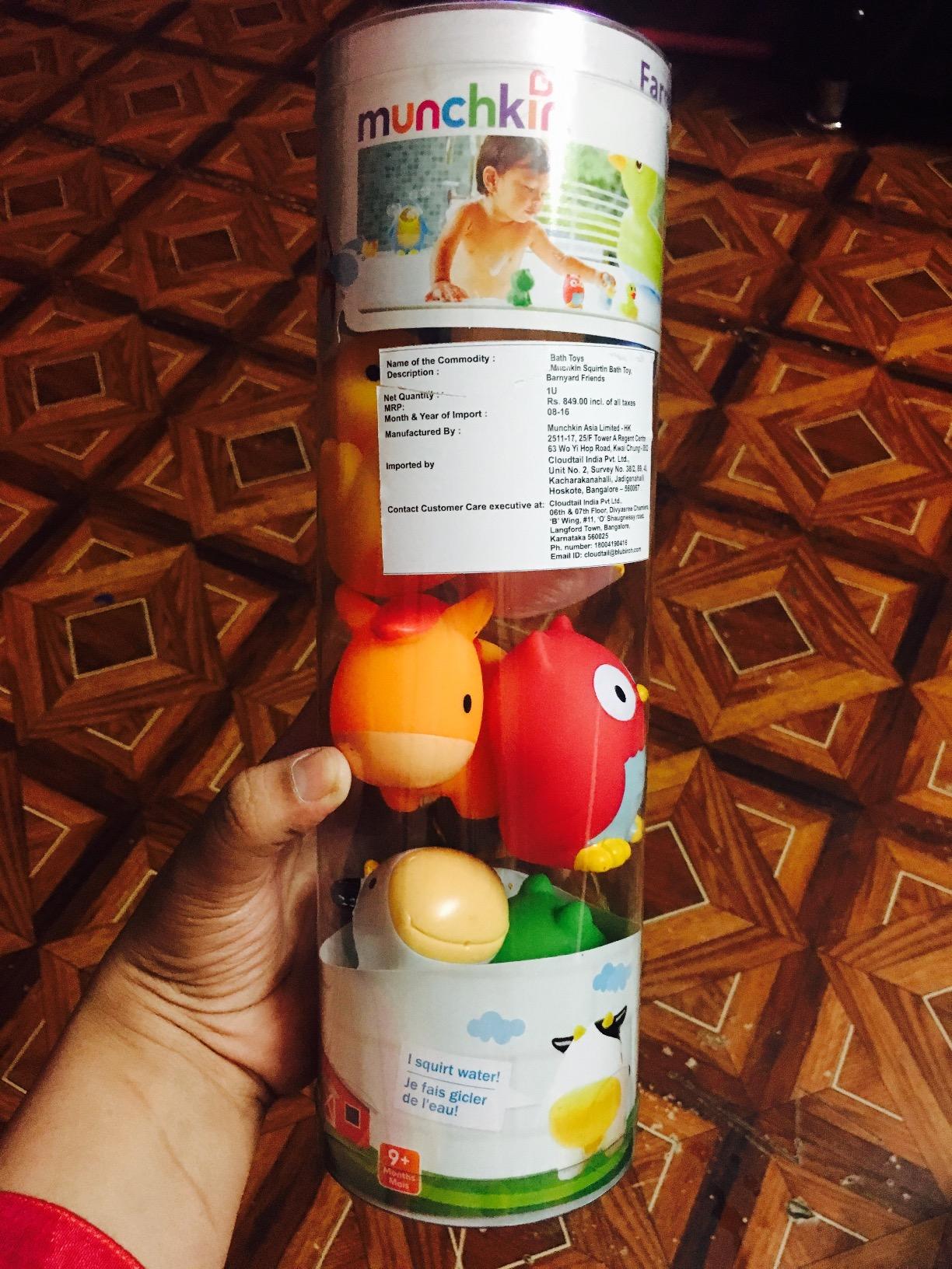 Munchkin Squirtin' Barnyard Friends Bath Toy (Multi Color) Amazon.in