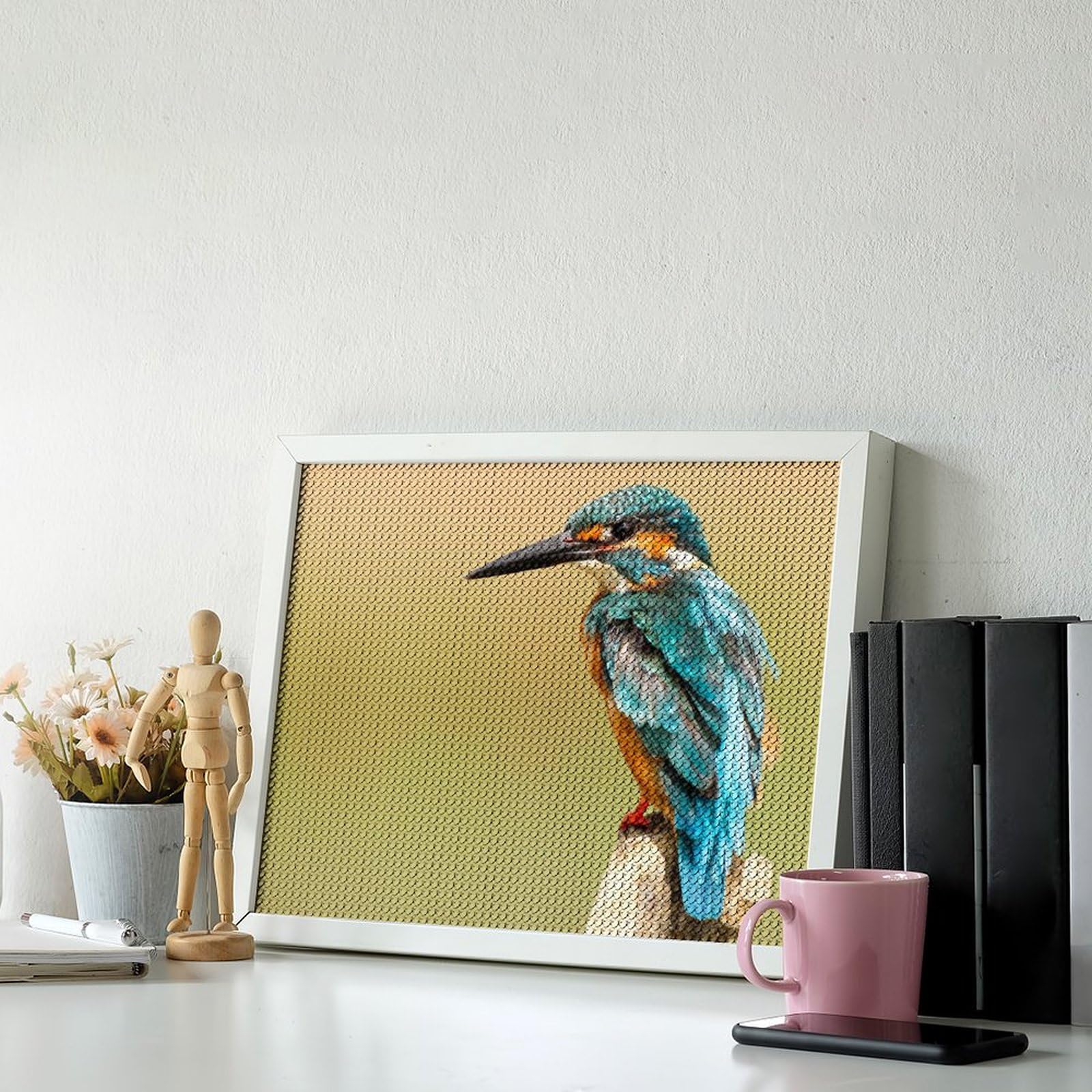 Amazon | ダイヤモンドアート カワセミ 鳥 (1) ダイヤモンド絵画 5D