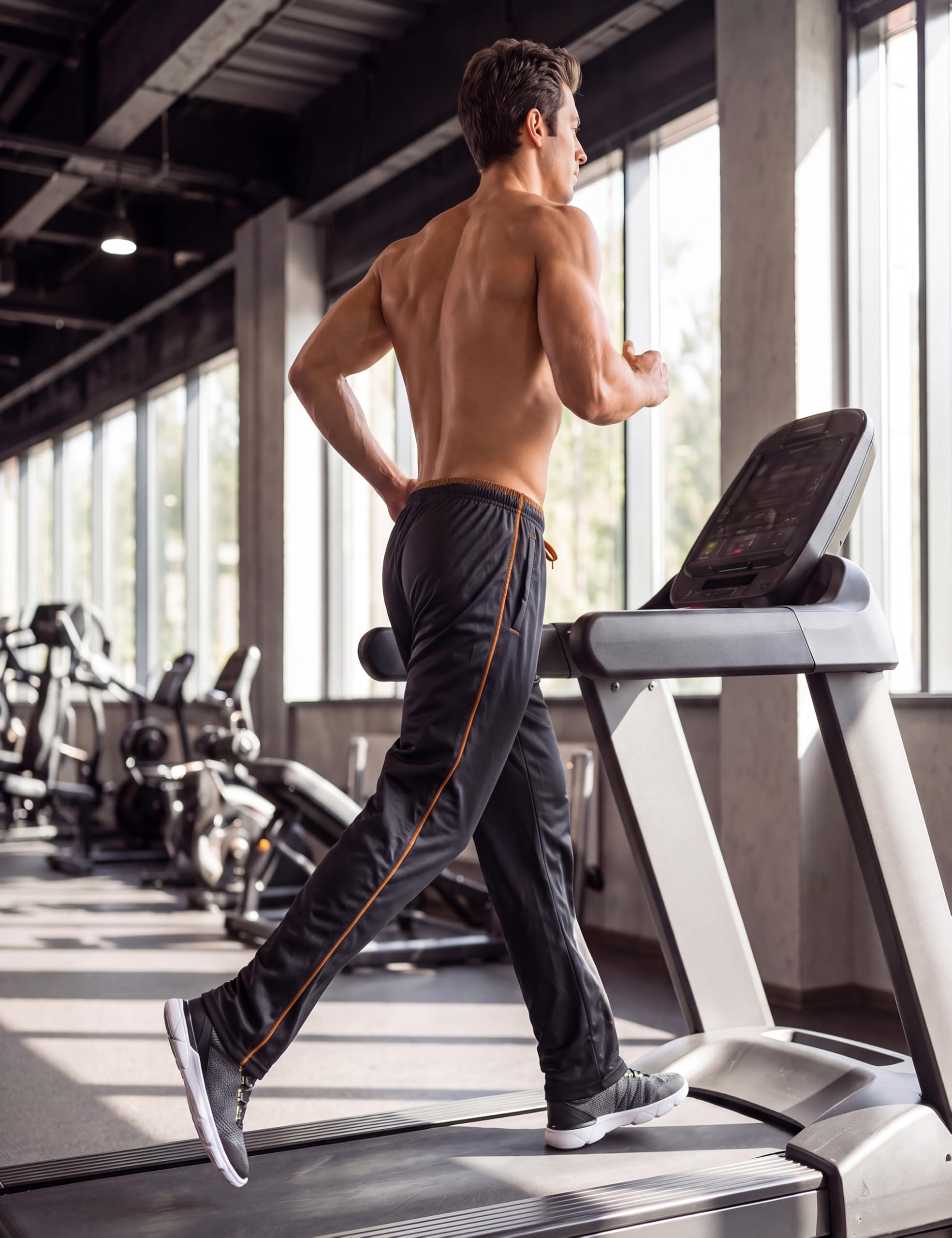 MAGCOMSEN Pantalon Sport Homme - Décontracté À Séchage Rapide De Jogging Et Randonné - Survêtement avec Poche Zippée